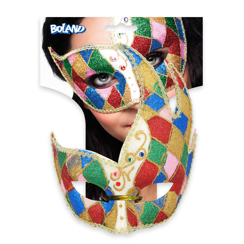 Oogmasker Venetiaans harlekijn - foto 6