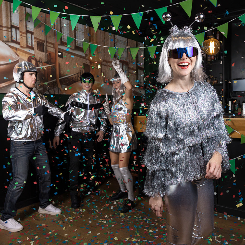 Diadeem discoballen zilver - foto 3