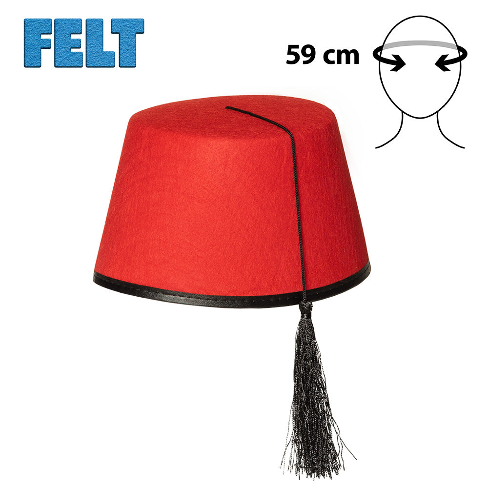 Fez rood met kwast - foto 2
