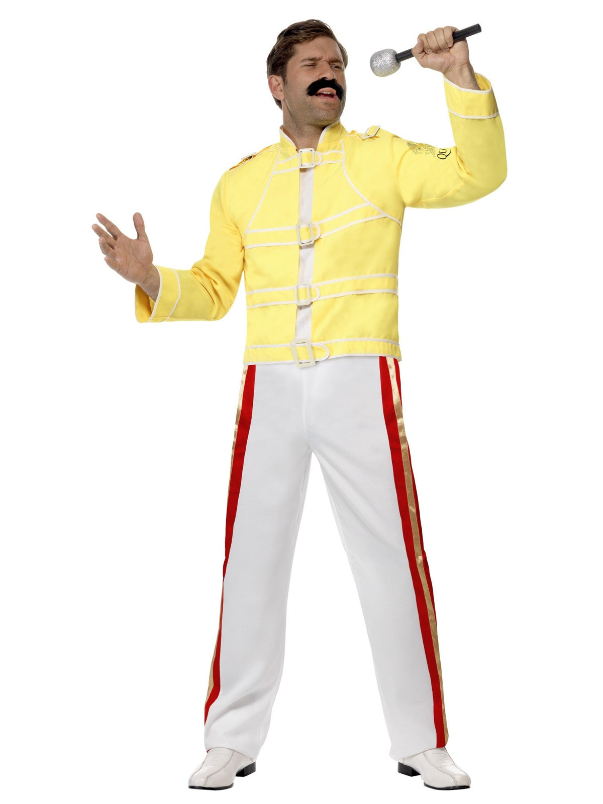 Kostuum Freddie Mercury geel heren (2-delig) - foto 5