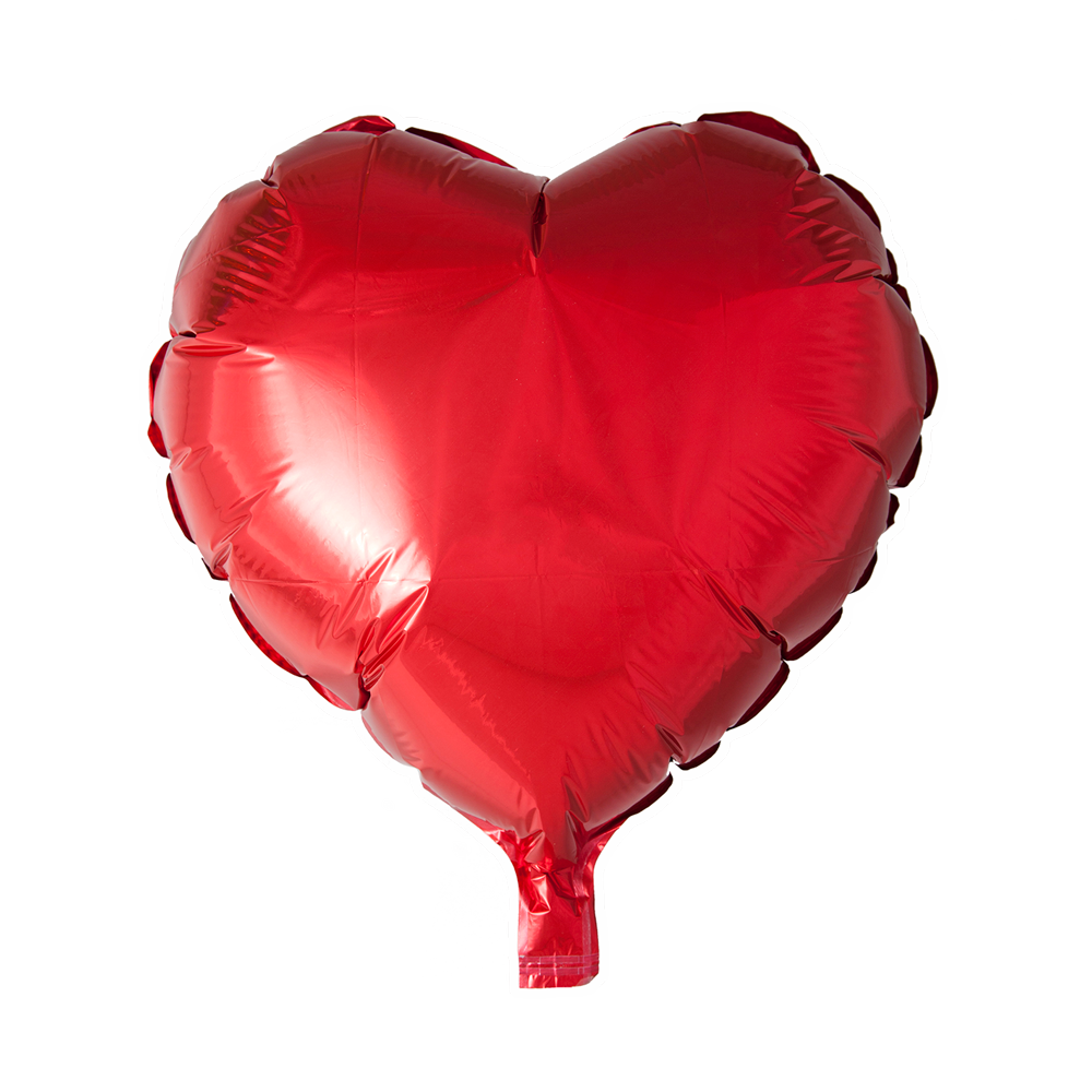 Folie hartballon rood 45 cm - Afhalen