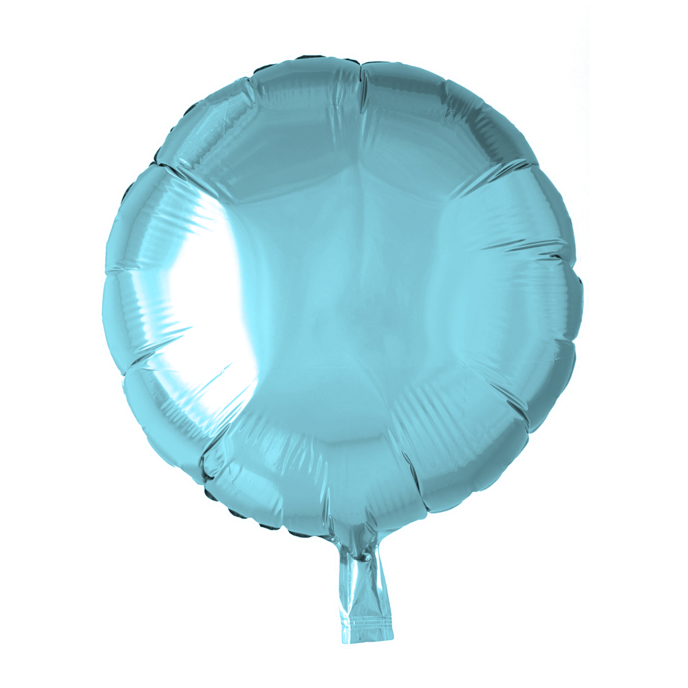 Folieballon Rond IJsblauw 46 cm