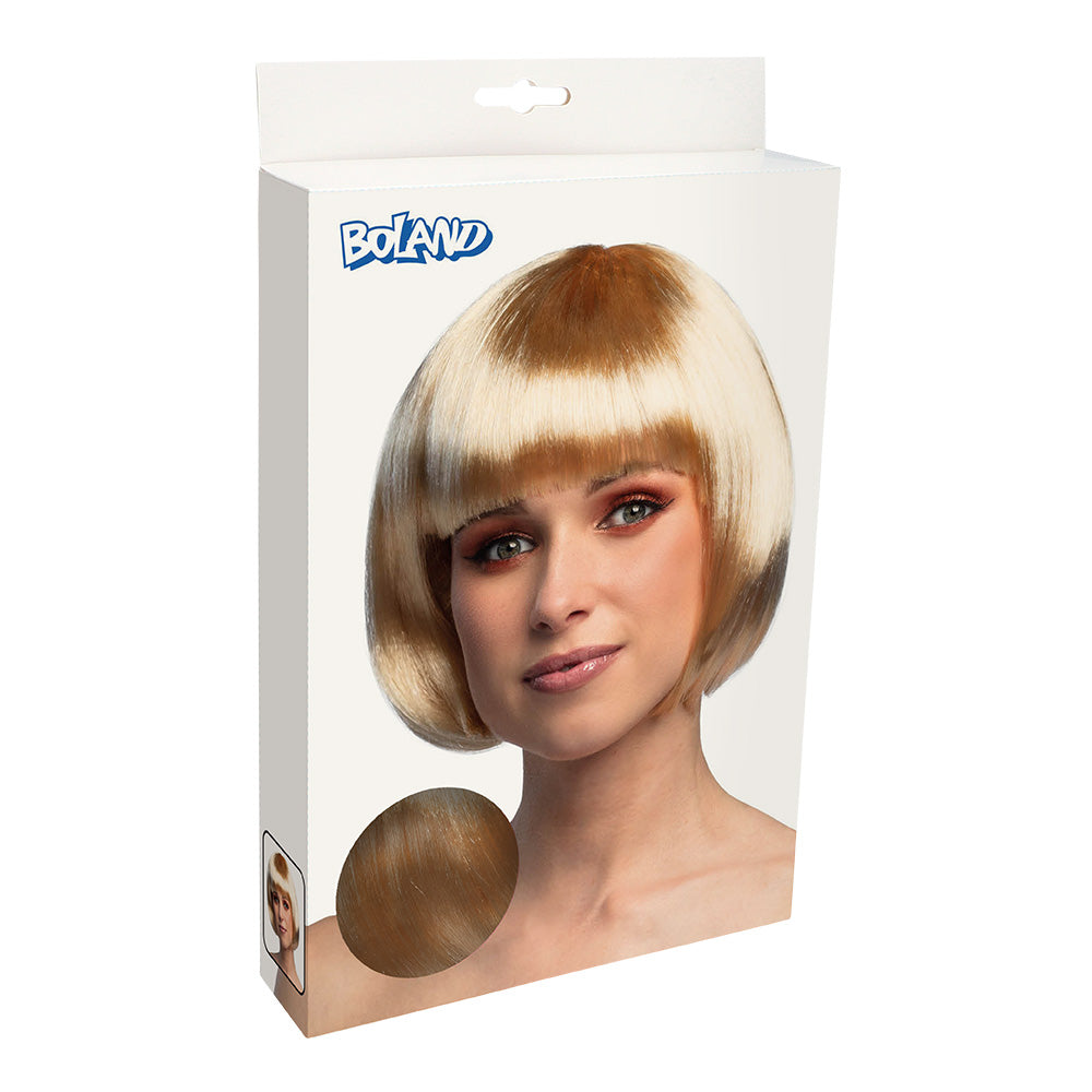 Pruik bob met pony blond - foto 4