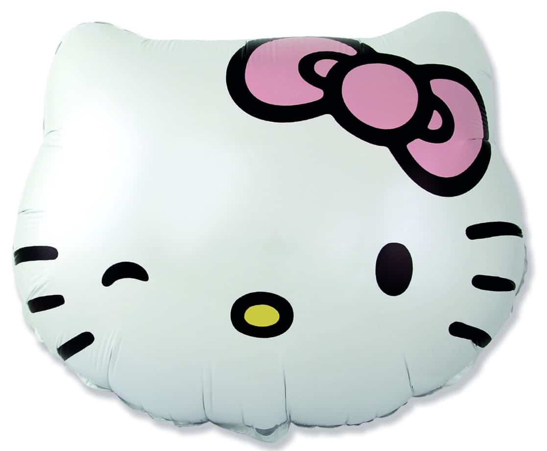 Folieballon Hello Kitty Hoofd 53 cm