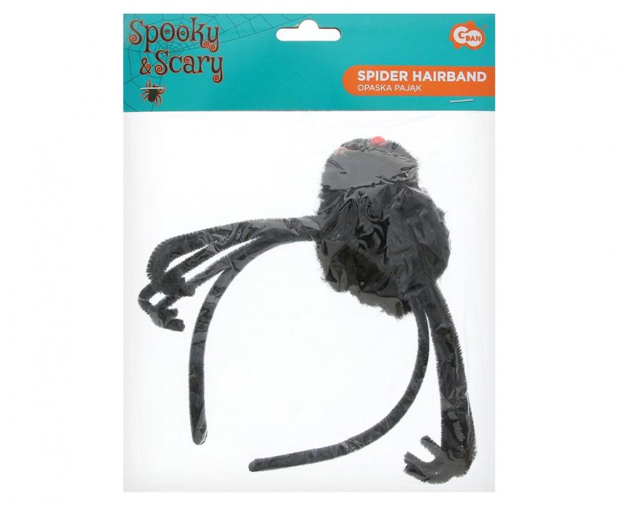 Diadeem met spin zwart - foto 3