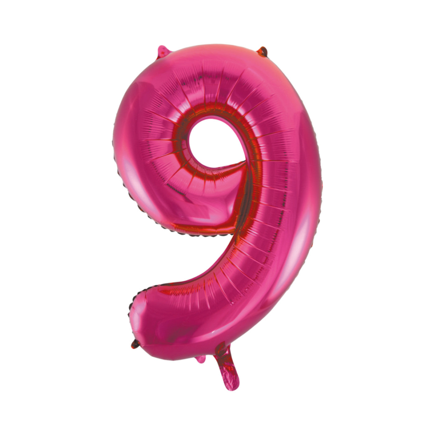 Folie cijferballon roze 86 cm