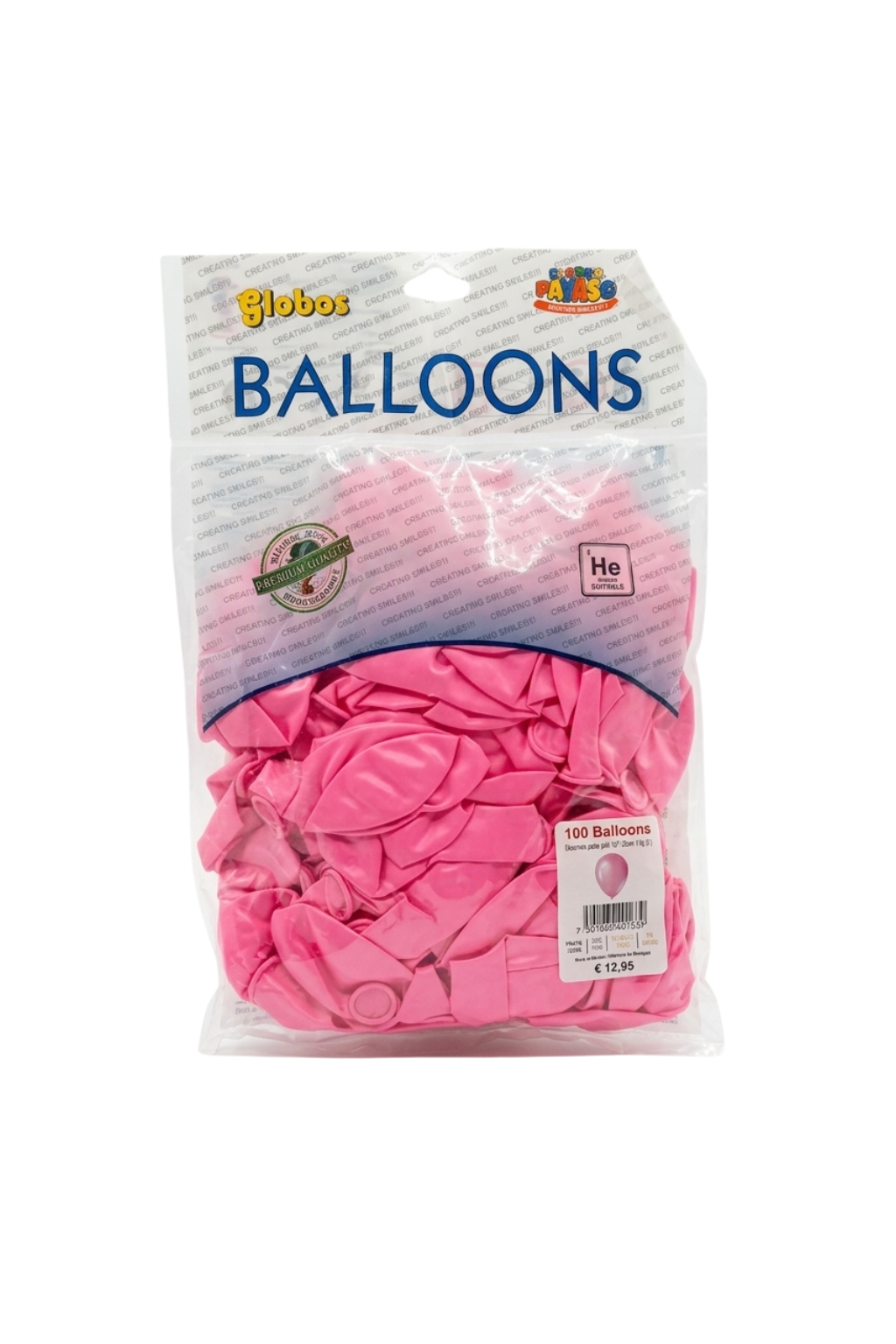 Latex ballonnen pastel babyroze 30 cm – 100 stuks