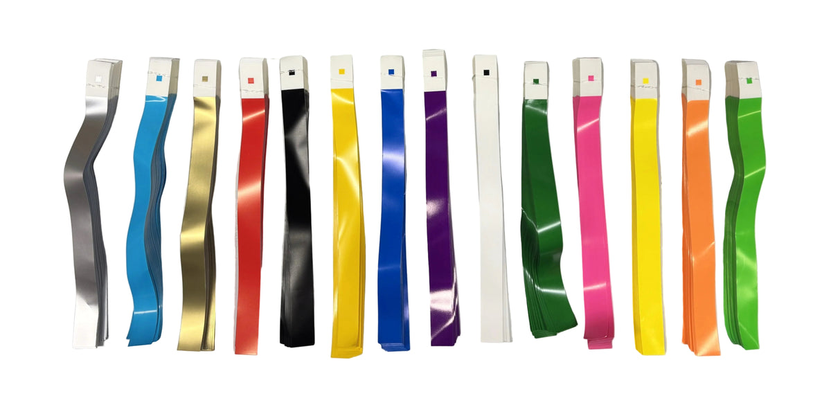 Kunststof Polsbandjes / Festivalbandjes - Per 100 Stuks (14 Kleuren)