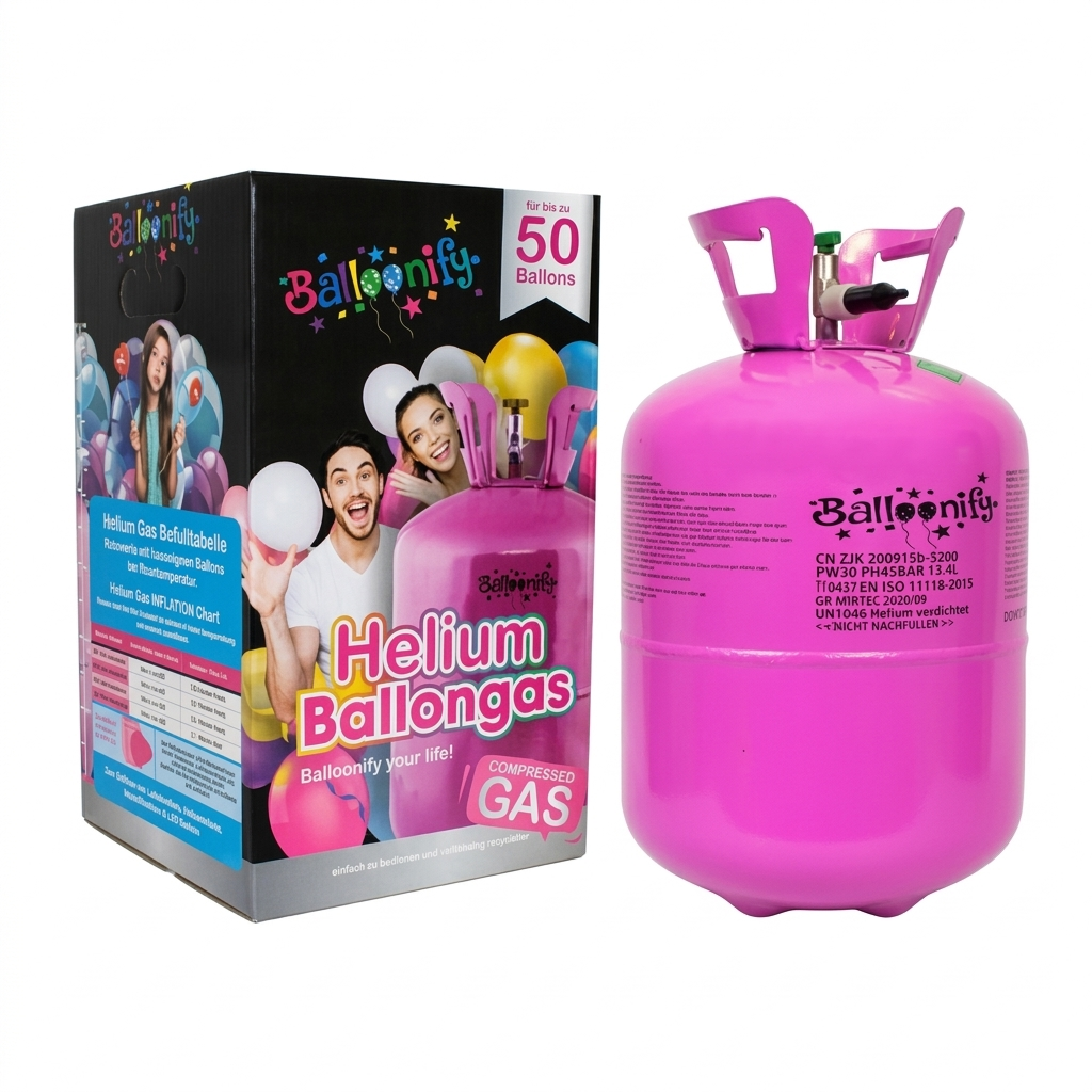 Helium tank voor ±35 ballonnen