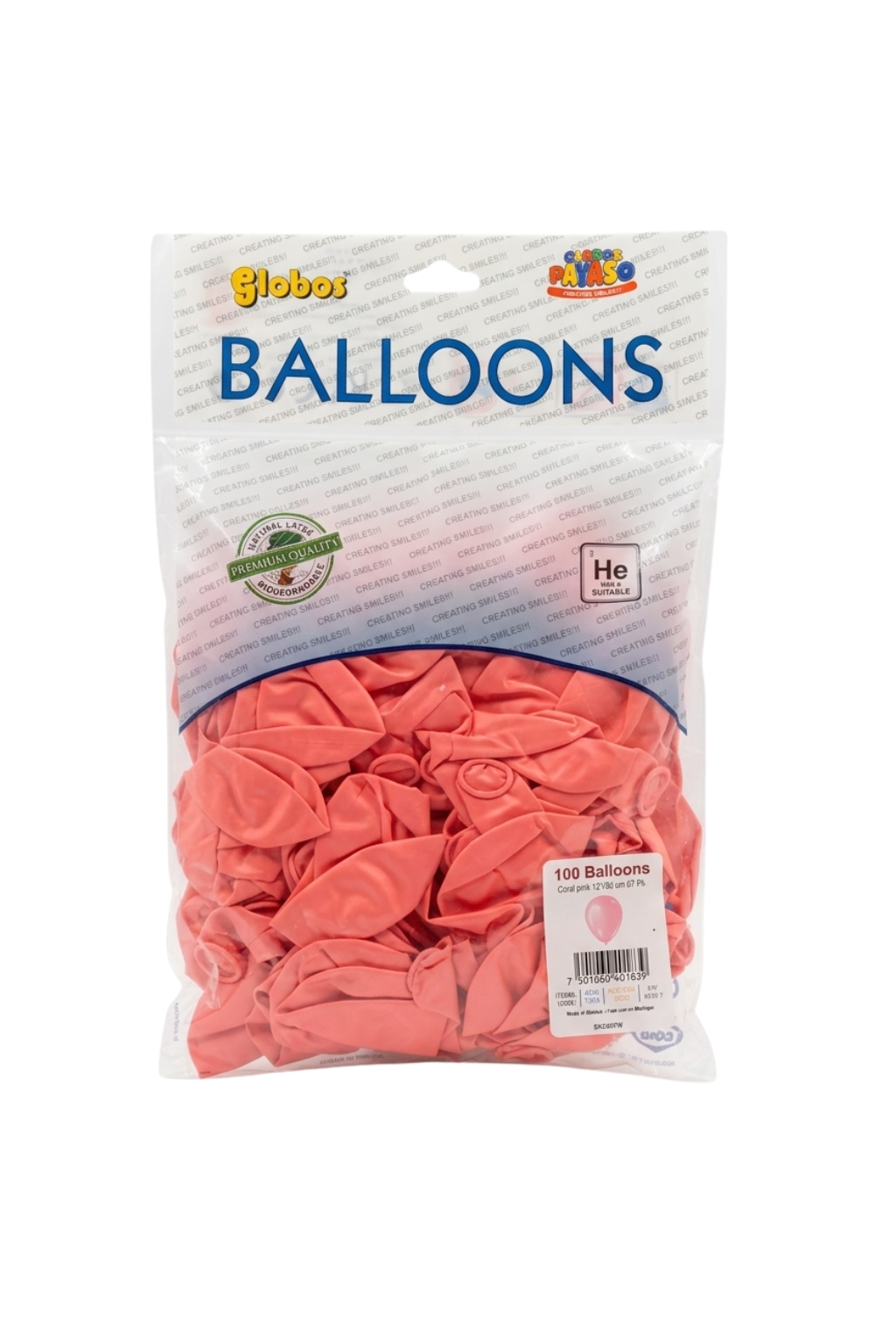 Latex ballonnen pastel lichtroze 30 cm – 100 stuks