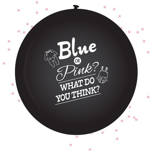 Ballon gender reveal meisje (Ø 60 cm)