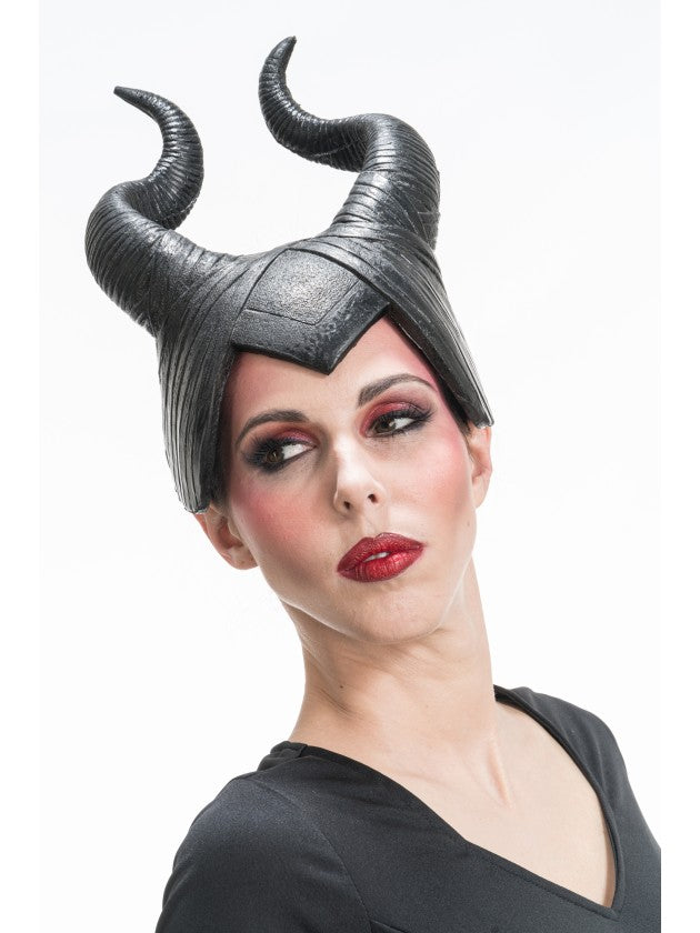 Diadeem duistere hoorns zwart - foto 4