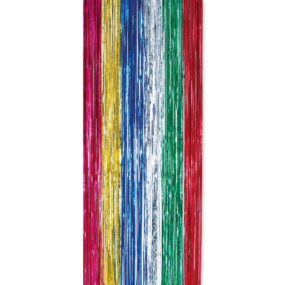 Feestgordijn 100 x 240 cm regenboog