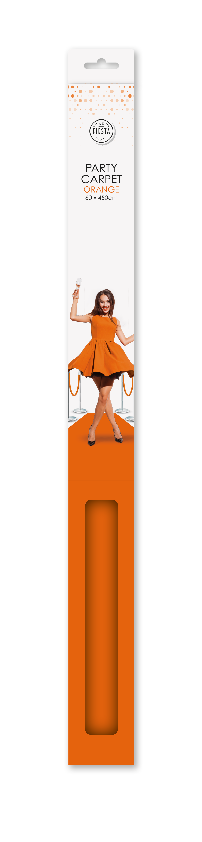 Oranje feestloper 450 x 60 cm — tweede productfoto