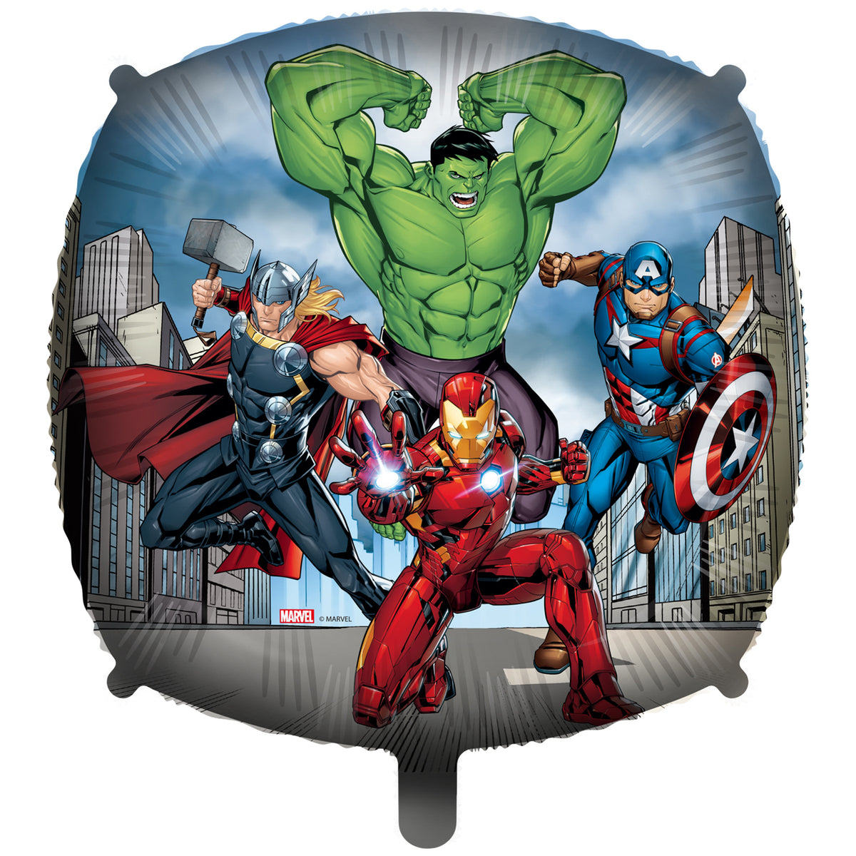 Vierkante folieballon met de Avengers, 46 cm