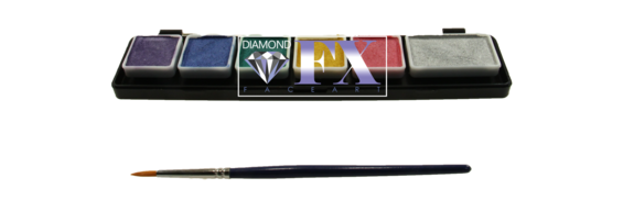 Diamond FX schminkpalet Metallic 6 kleuren extra small