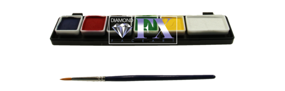 Diamond FX schminkpalet Essential 6 kleuren extra small