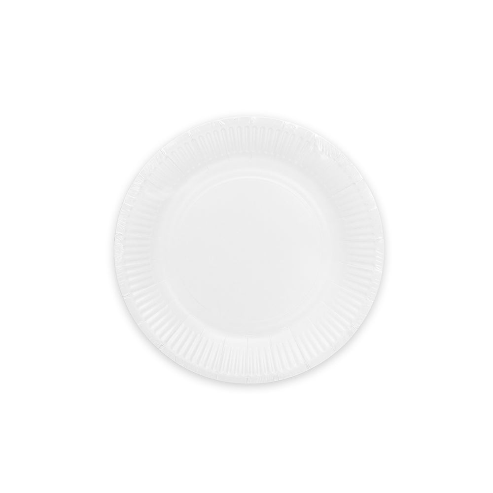 Witte papieren gebaksbordjes 18 cm — tweede productfoto