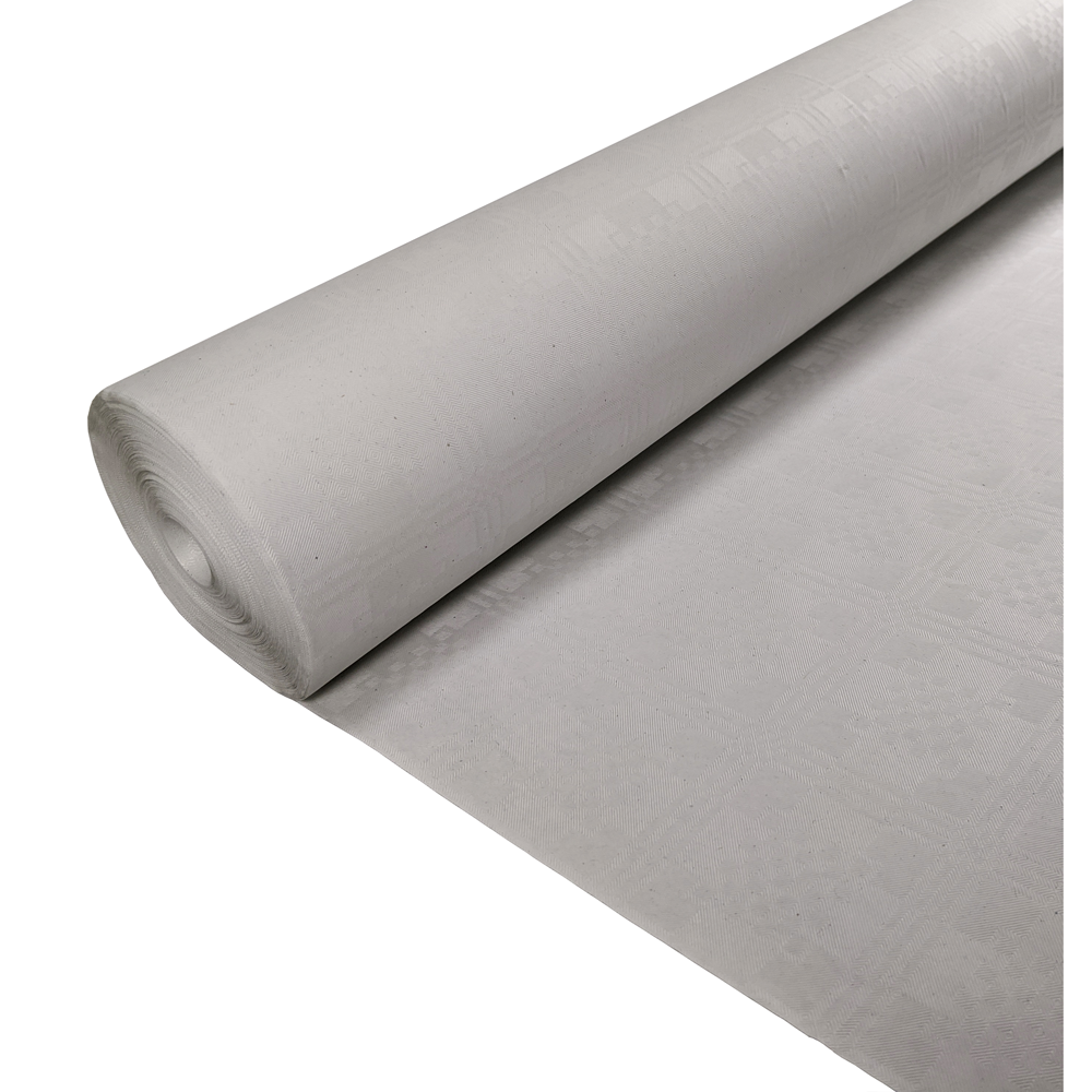 Papieren tafelrol wit van 1,19 x 50 m