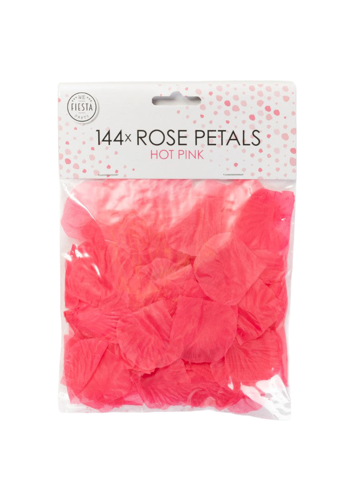 Rozenblaadjes in hot pink, verpakking van 144 stuks - tweede productfoto