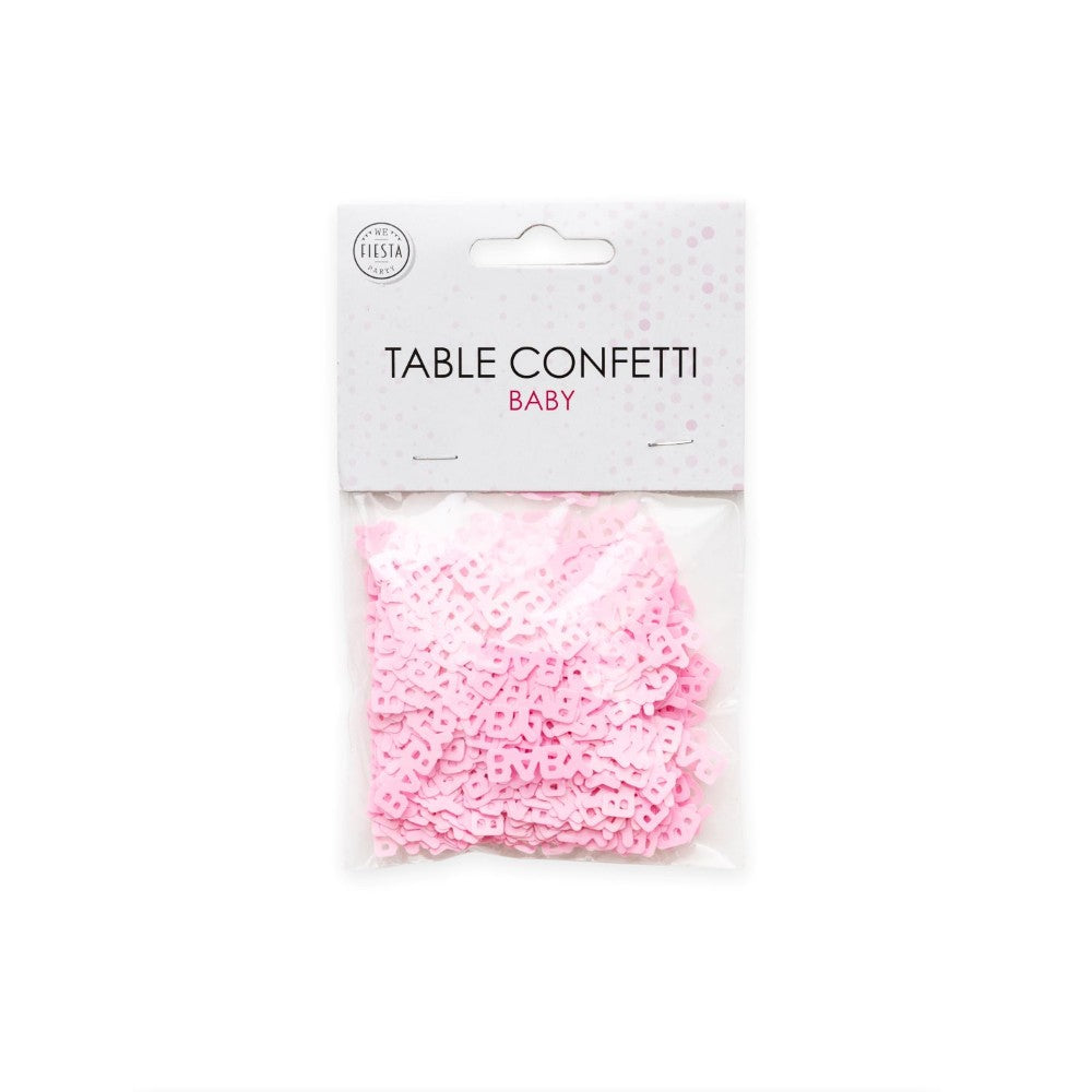 Tafelconfetti Baby Roze – 14 gram - foto 2