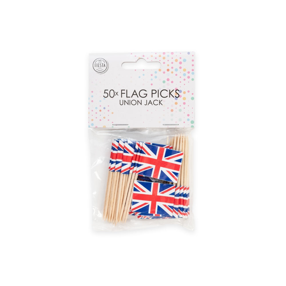 Vlagprikkers Union Jack, 50 stuks - foto 3