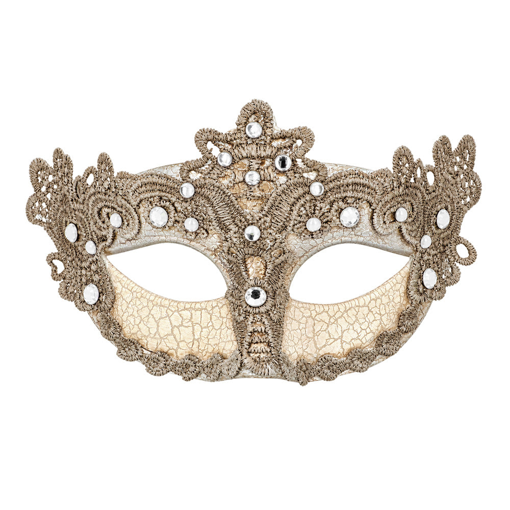Oogmasker Venetiaans barok goud - foto 2