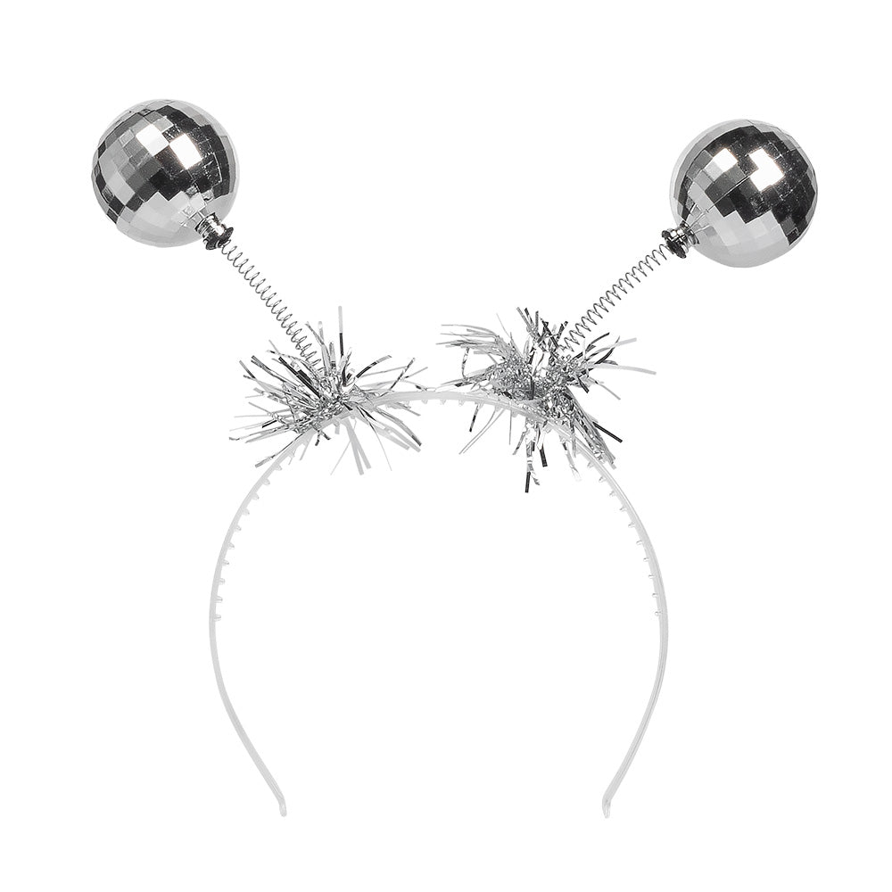 Diadeem discoballen zilver - foto 2
