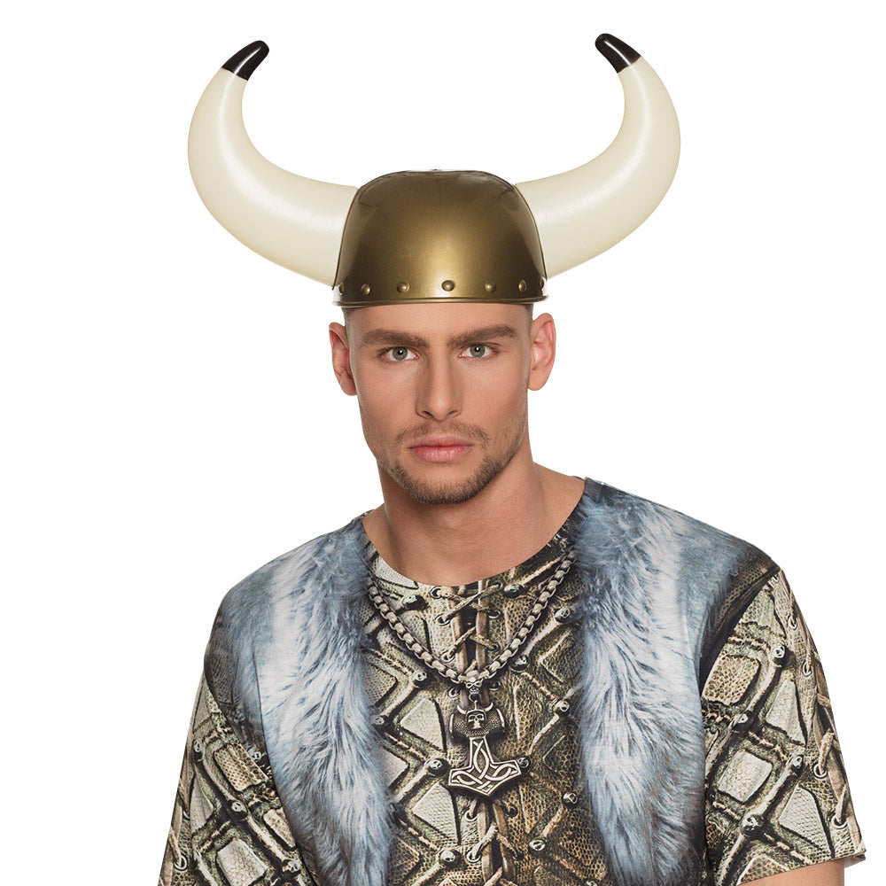 Vikinghelm Gudrik met hoorns