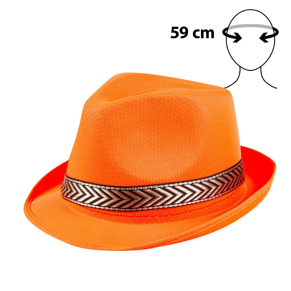 Hoed funky neonoranje - foto 2