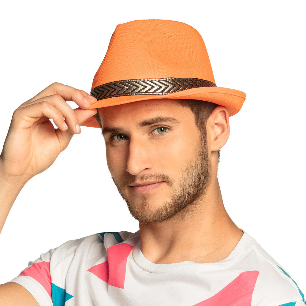 Hoed funky neonoranje - foto 3