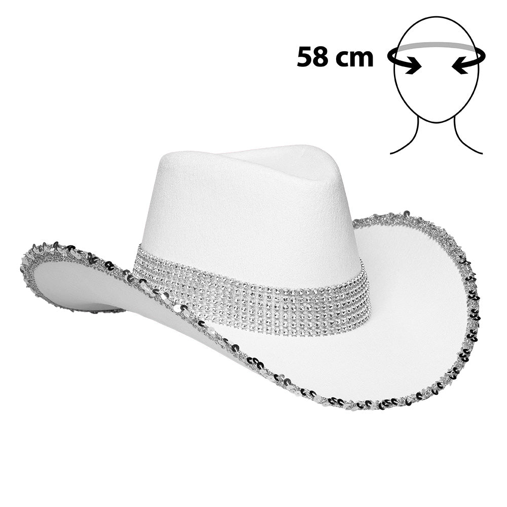 Cowboyhoed Spark wit - foto 2