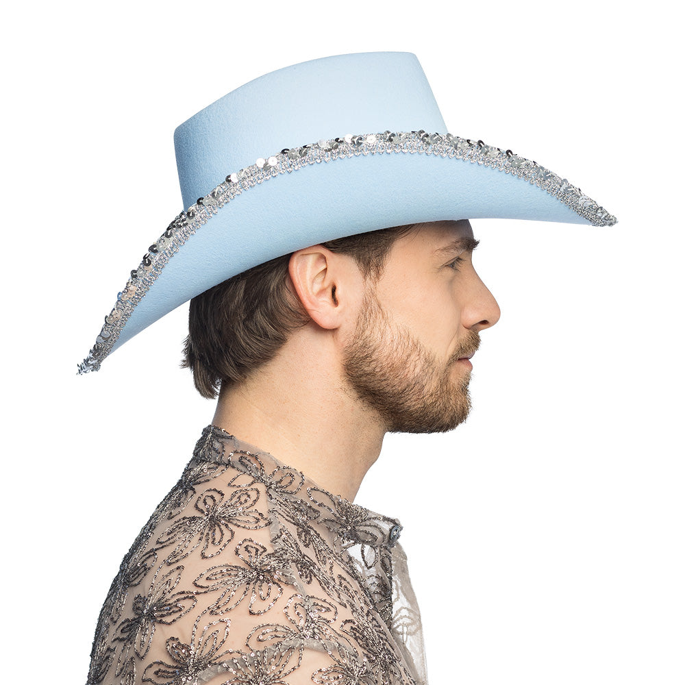 Cowboyhoed Spark lichtblauw - foto 4