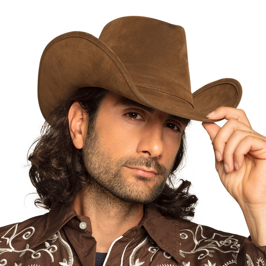 Cowboyhoed Wyoming bruin leerlook