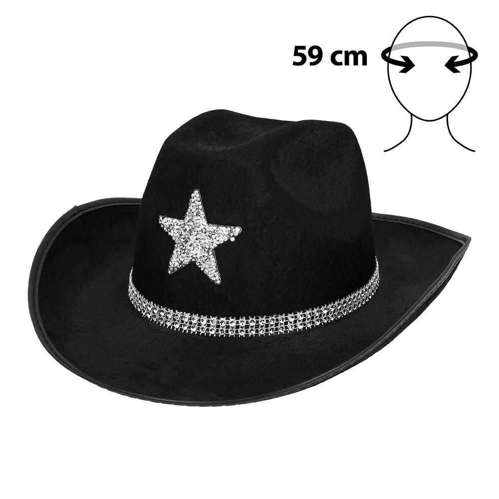 Cowboyhoed Taylor zwart - foto 2