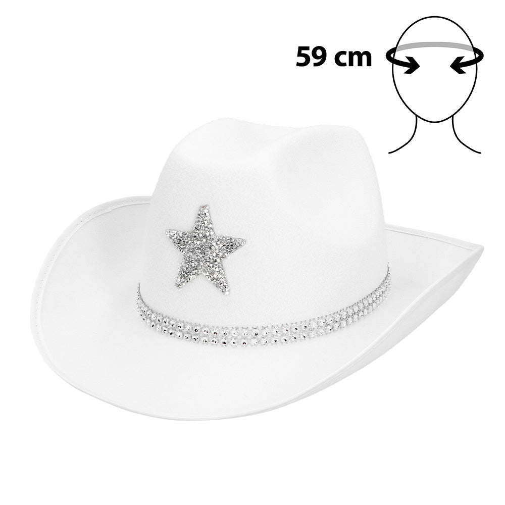Cowboyhoed Taylor wit - foto 2