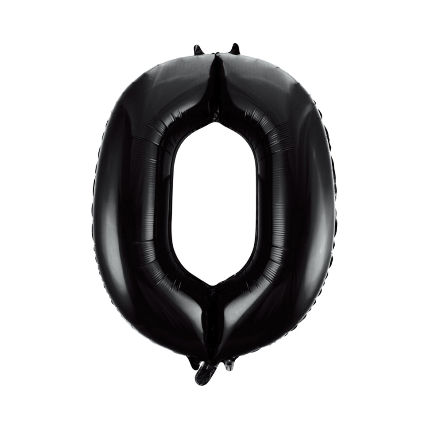 Folie cijferballon zwart 86 cm - Afhalen
