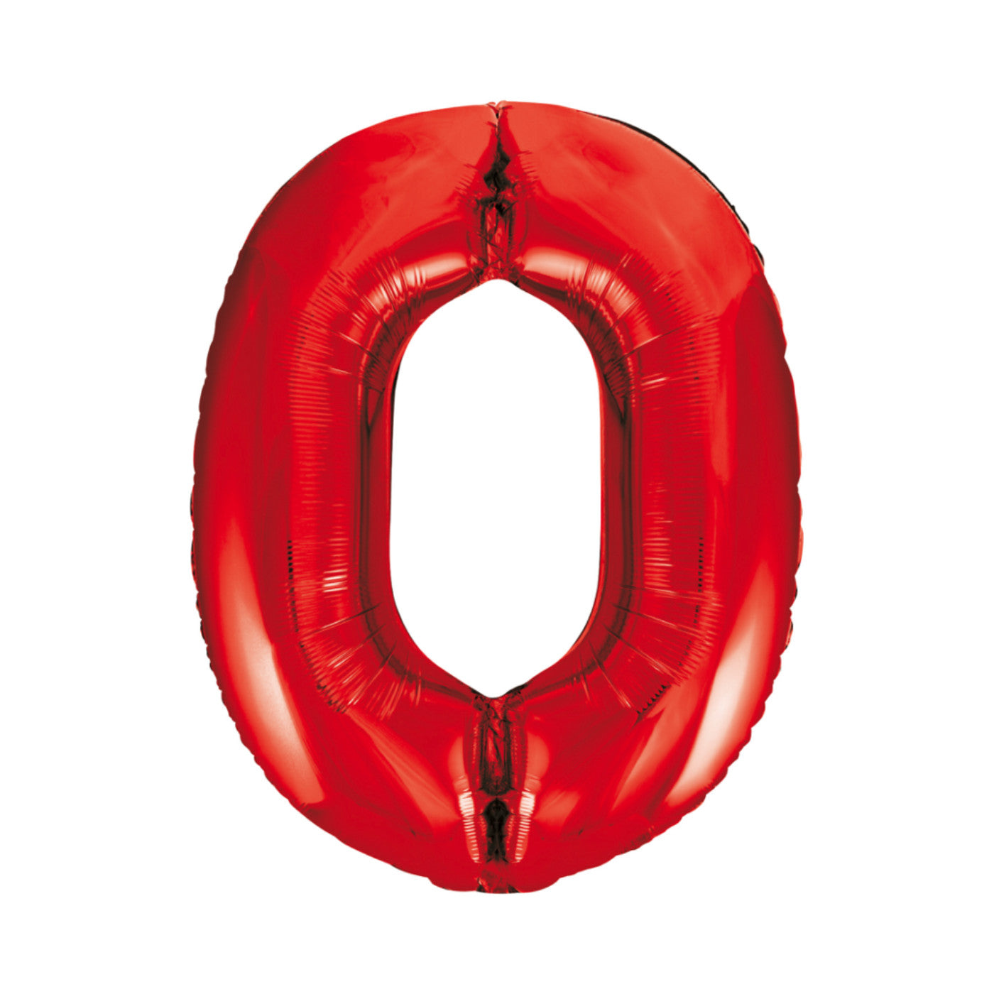 Folie cijferballon rood 86 cm
