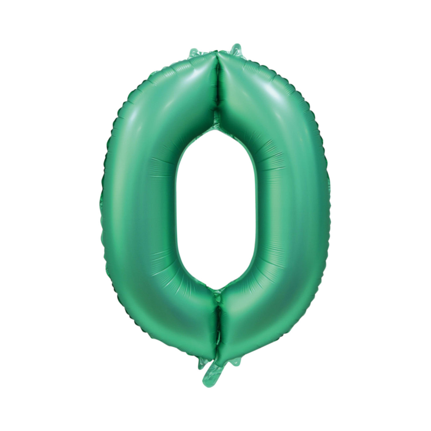 Folie cijferballon satijn groen 86 cm