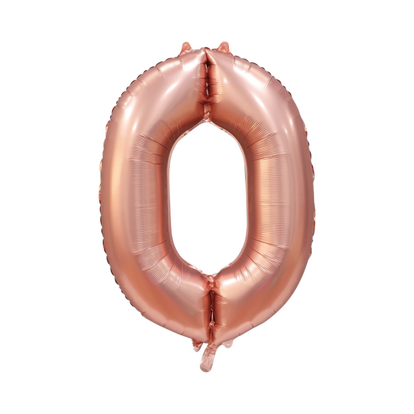 Folie cijferballon satijn rosé goud 86 cm