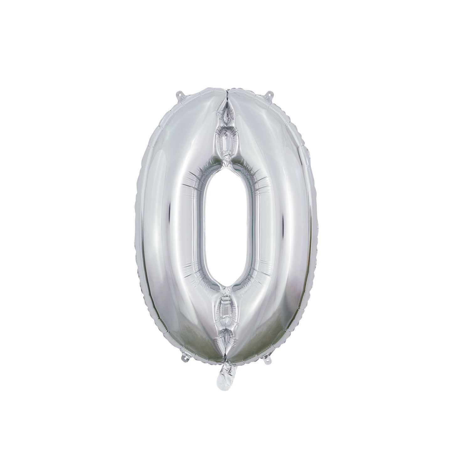 Folie Cijferballon Zilver 66 cm