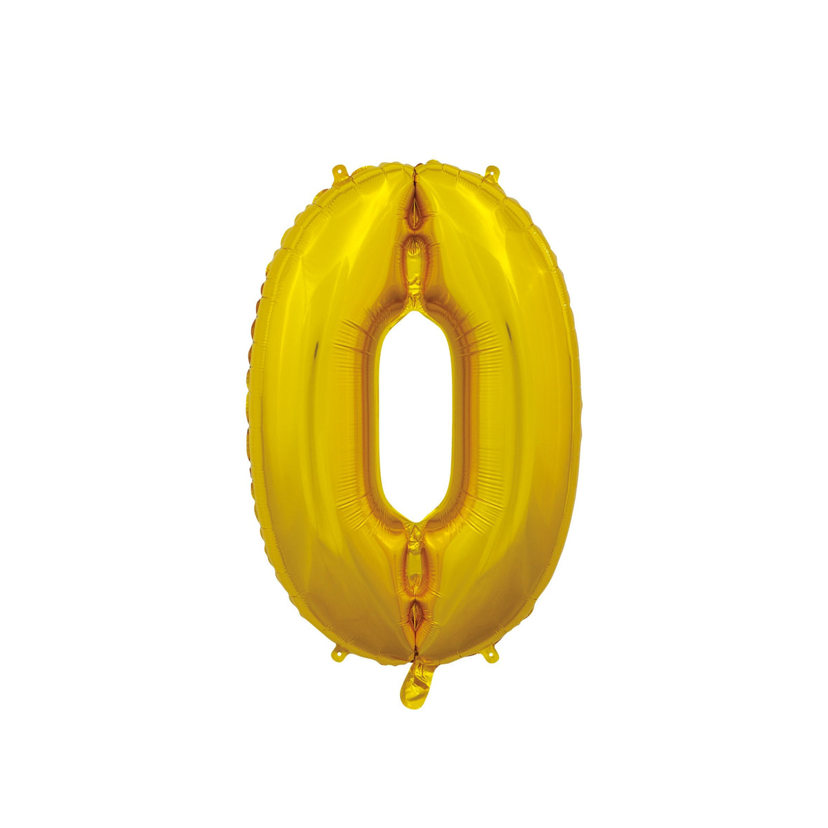 Folie cijferballon goud 66 cm uit het verjaardagspakket