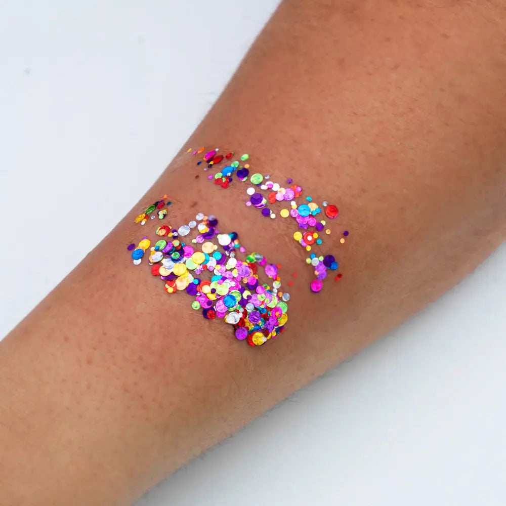 X-Sins Body Glitter Gel Dottie Rainbow - tweede productfoto