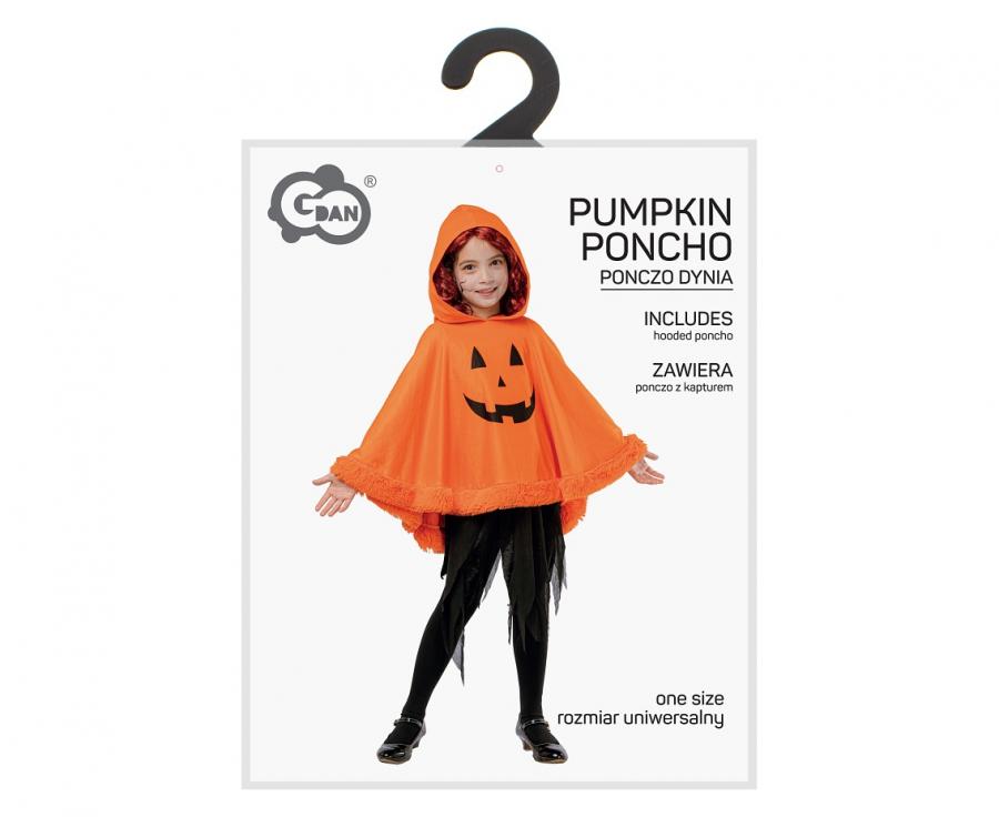 Pompoenponcho kinderen met capuchon - foto 4