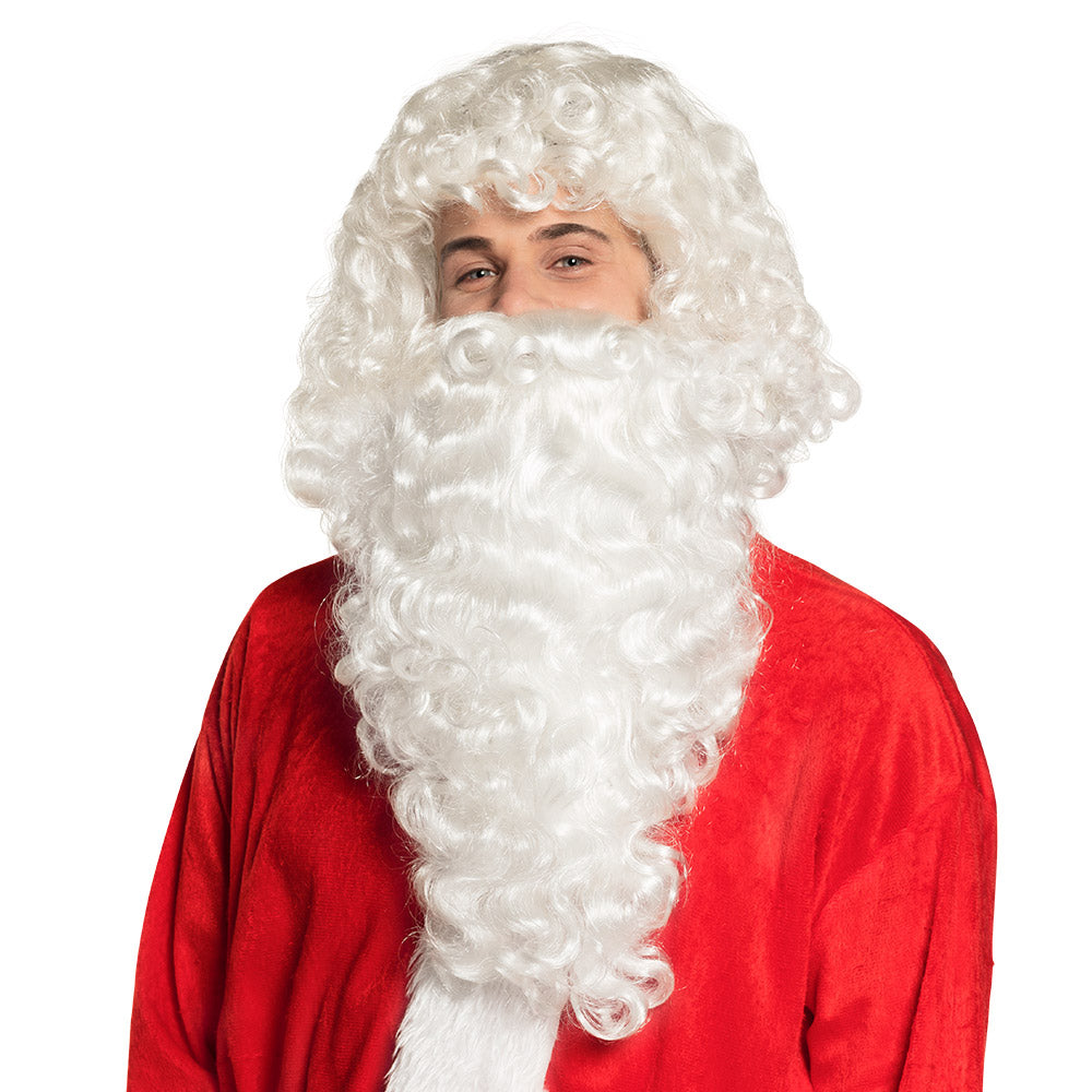Kerstman pruik met baard - foto 2