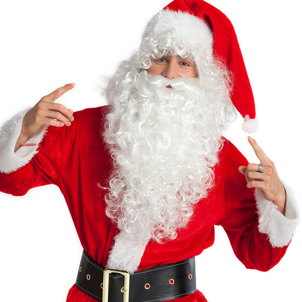 Kerstman pruik met baard - foto 3