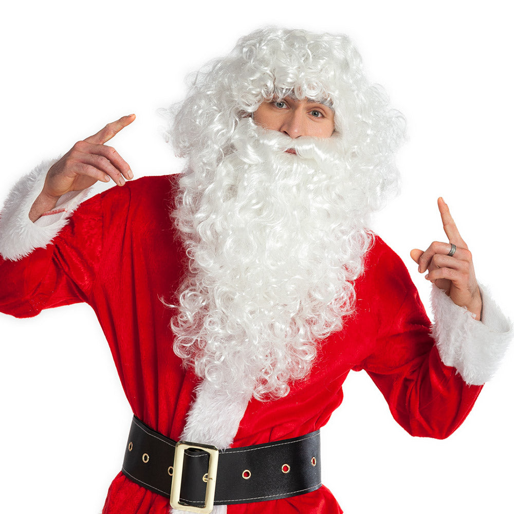 Kerstman pruik met baard - foto 4
