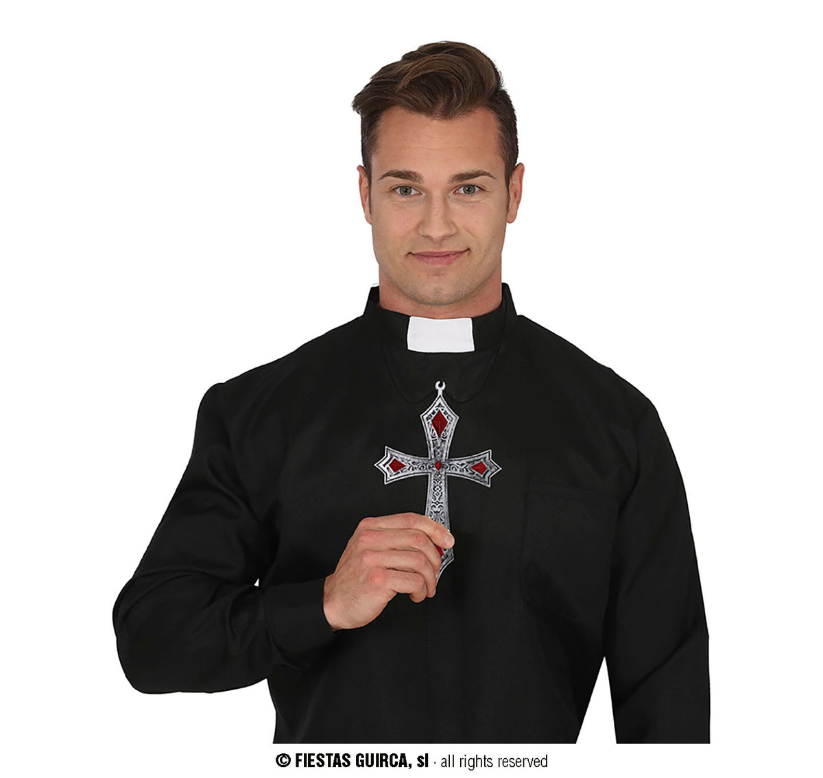 Gothic kruis ketting 21 cm - foto 2