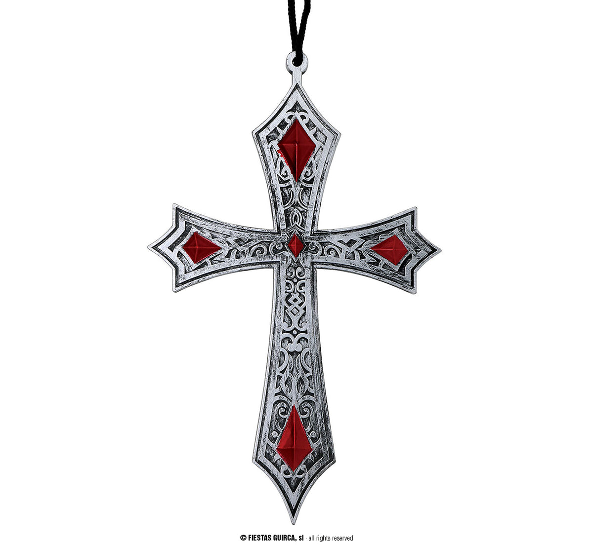 Gothic kruis ketting 21 cm - foto 3
