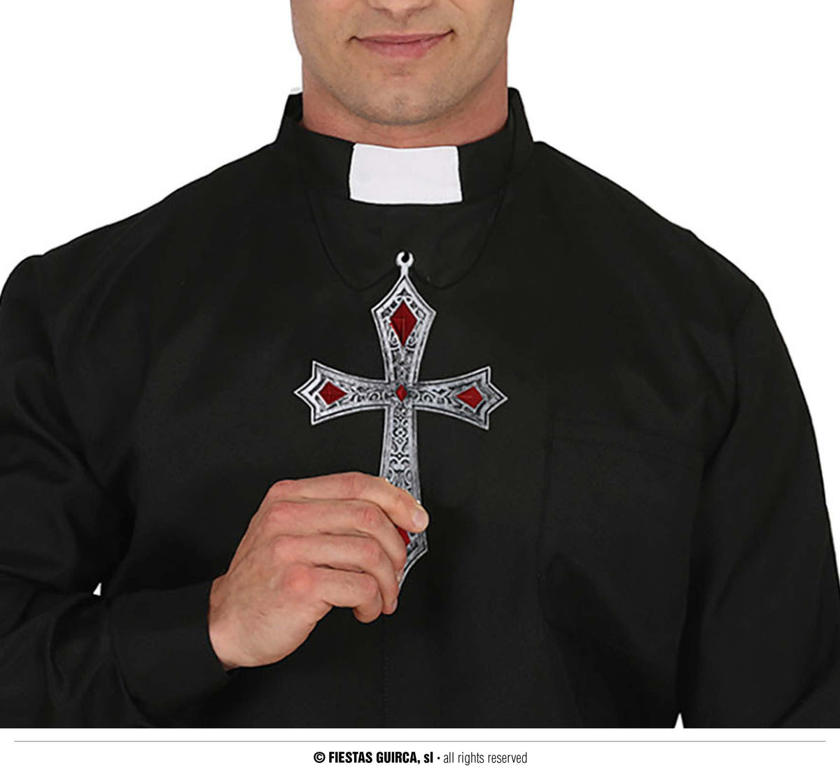 Gothic kruis ketting 21 cm - foto 4